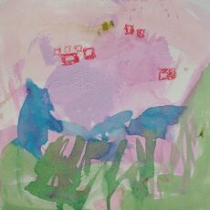 Kylän talot ovat punaisia