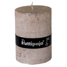 Metallihohto kynttilä/ Shampanja