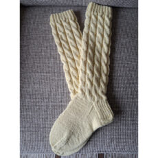 Keltaiset palmikkosukat 38-39